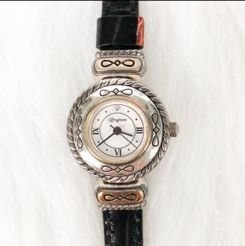 Brighton Collection 2-color strap ladies watch